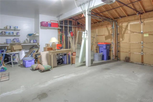 a view of a room with storage