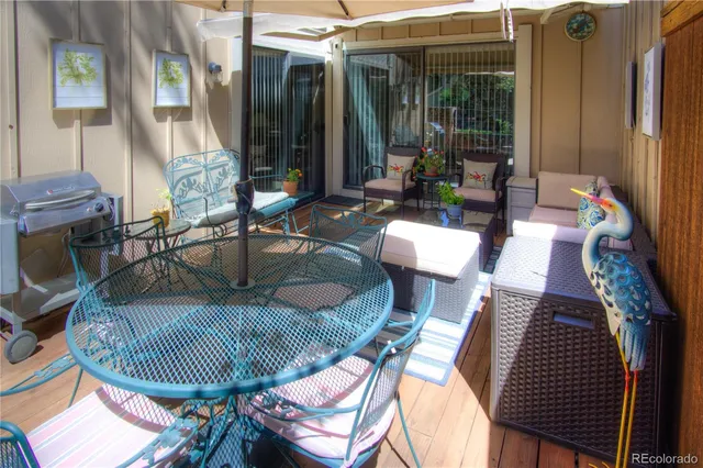 a view of balcony patio and outdoor seating