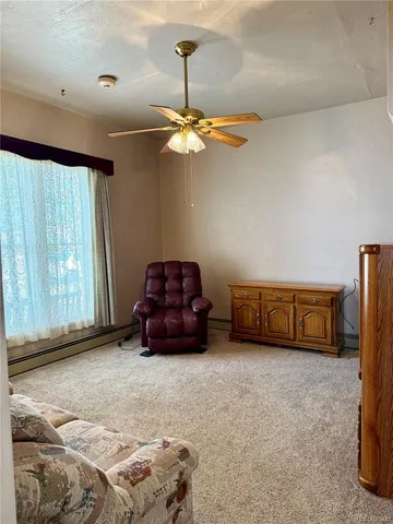 a view of a storage & utility room with closet