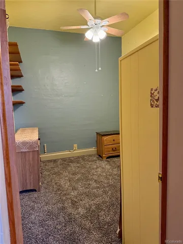 a view of a wooden door