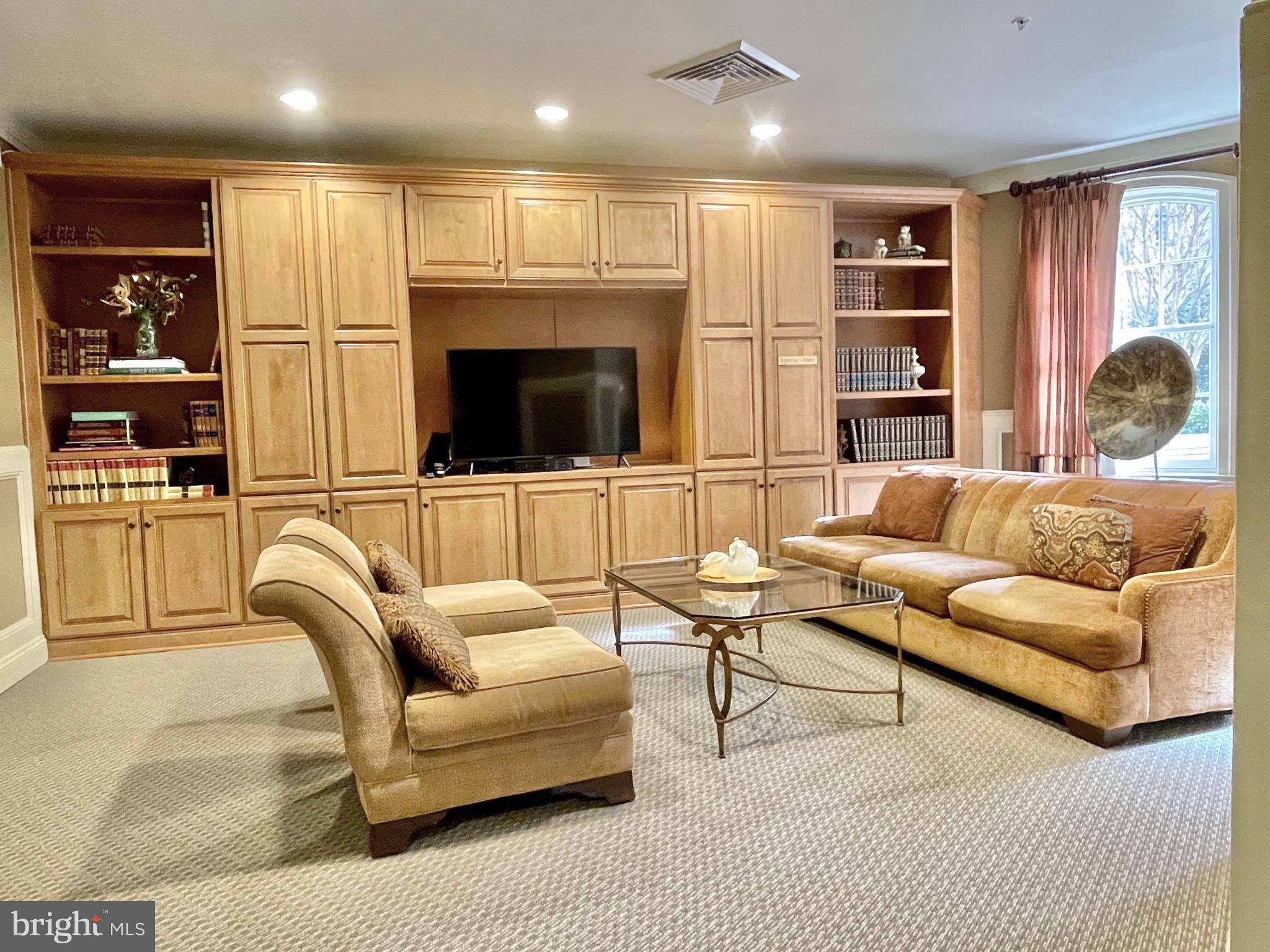 1781 Chain Bridge Road, Unit 201 McLean, VA 22102 - Photo 36 of 51 Party Room, with T.V.