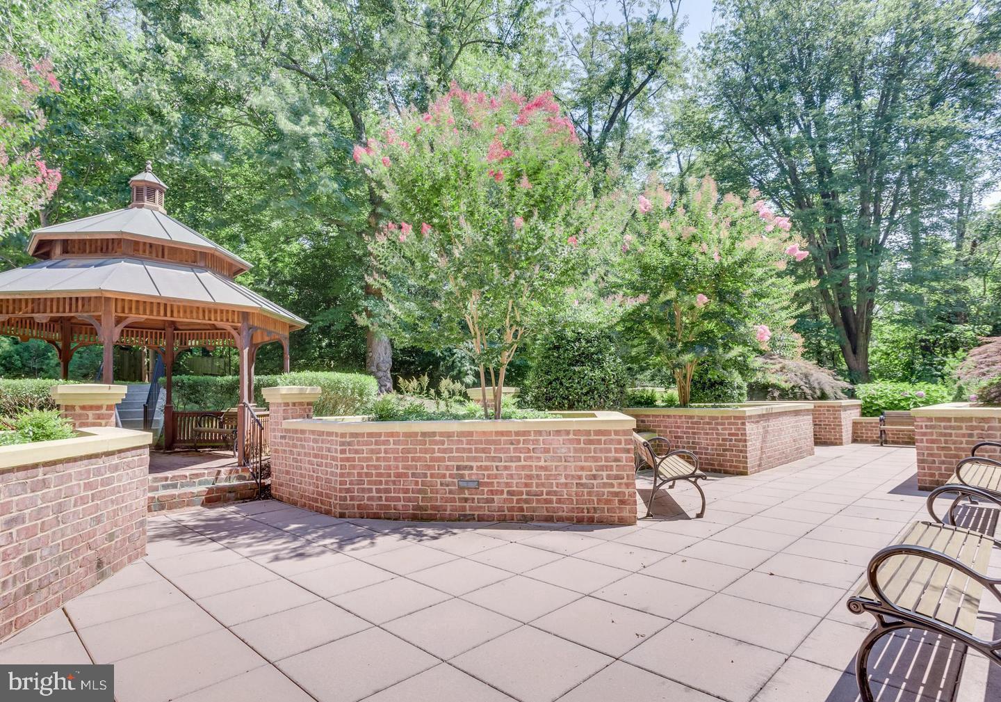 1781 Chain Bridge Road, Unit 201 McLean, VA 22102 - Photo 47 of 51 Courtyard with cozy Gazebo