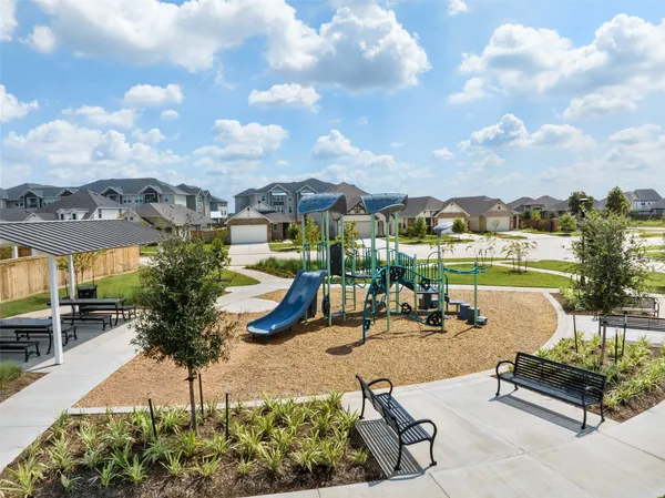 an outdoor space with patio