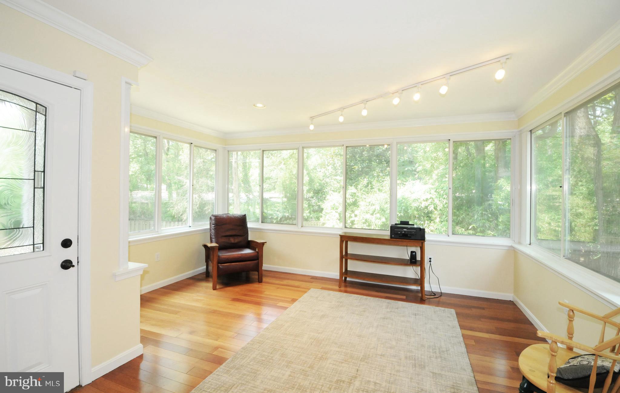 7821 Elba Road Alexandria, VA 22306 - Photo 13 of 54 SUNROOM ADDITION; BRAZILIAN MAHOGANY FLOOR