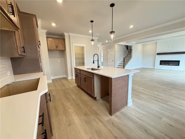 a view of an empty room