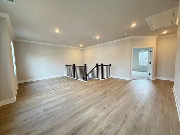 a stone house with a outdoor space