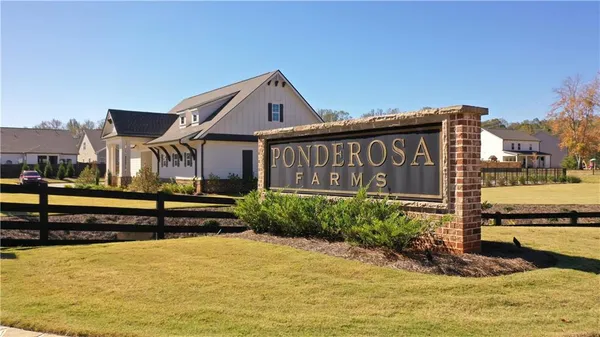 a view of a building with a large window