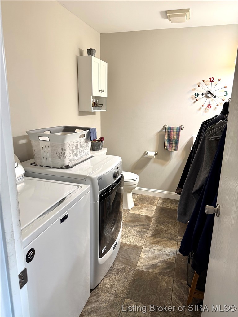 1817 South Carmel Road Hanover, IN 47243 - Photo 27 of 43 Laundry with half bath