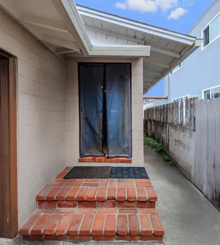 a backyard of a house