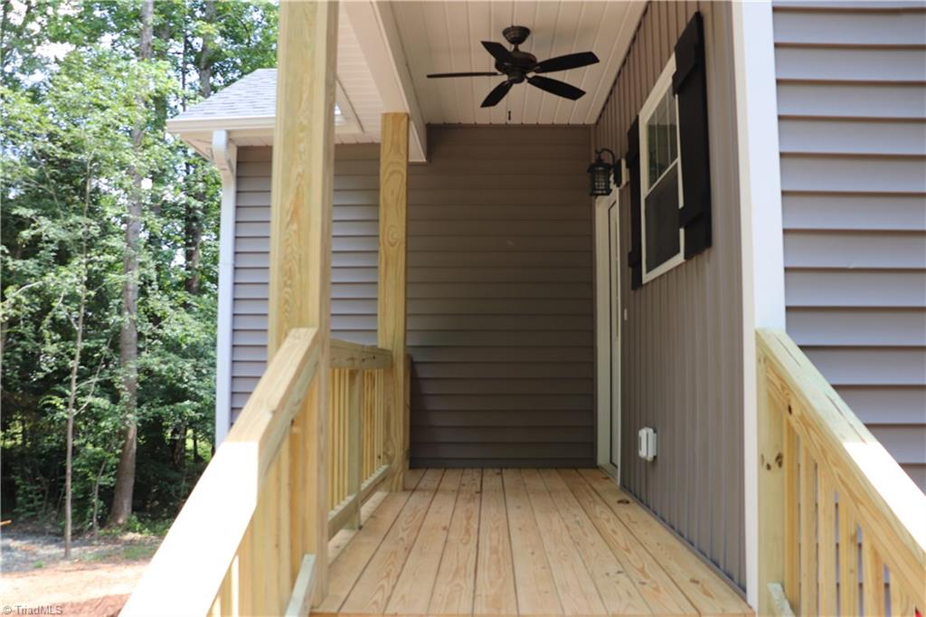 7323 McBane Mill Road Graham, NC 27253 - Photo 25 of 26 Cov'd frt porch w/ceil fan