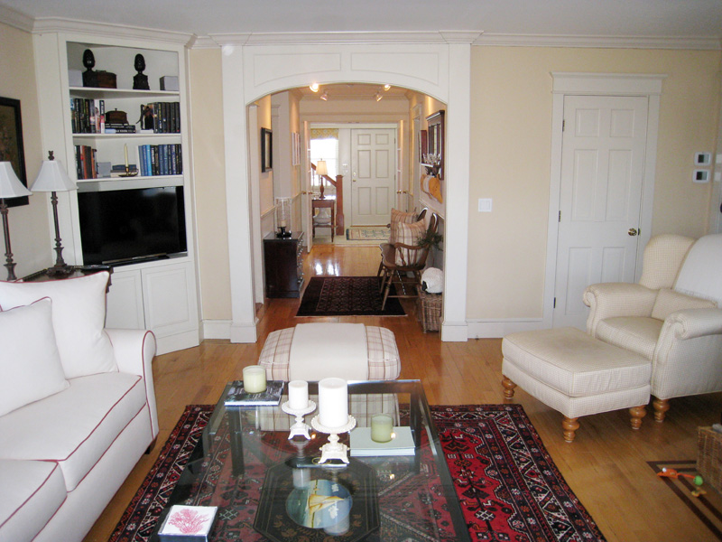 26 Old Tom Nevers Road Nantucket, MA 02554 - Photo 17 of 22 a living room with furniture and a flat screen tv
