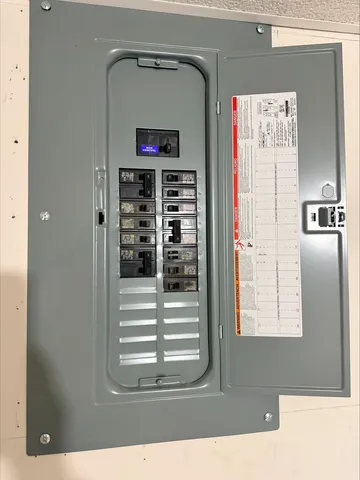 a close view of water heater room