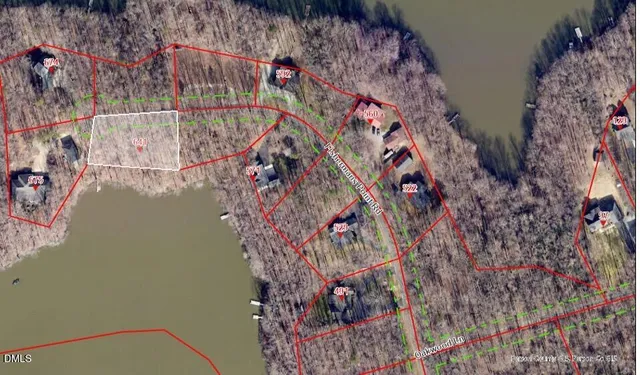 a view of a lake with a mountain in the background