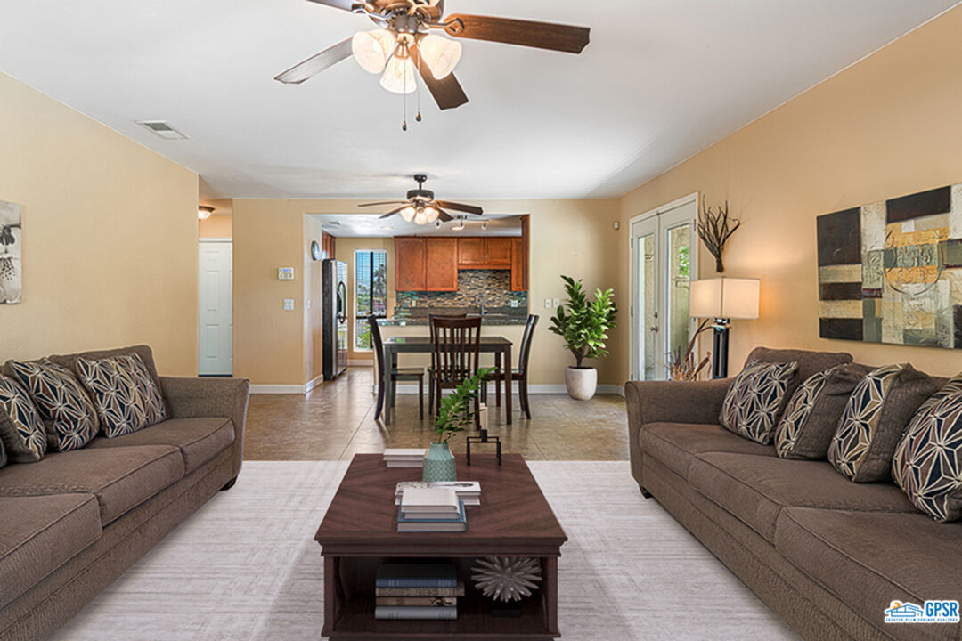 2783 North Cerritos Road Palm Springs, CA 92262 - Photo 14 of 25 a living room with furniture and wooden floor