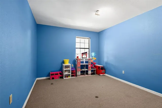 a view of a room with toys