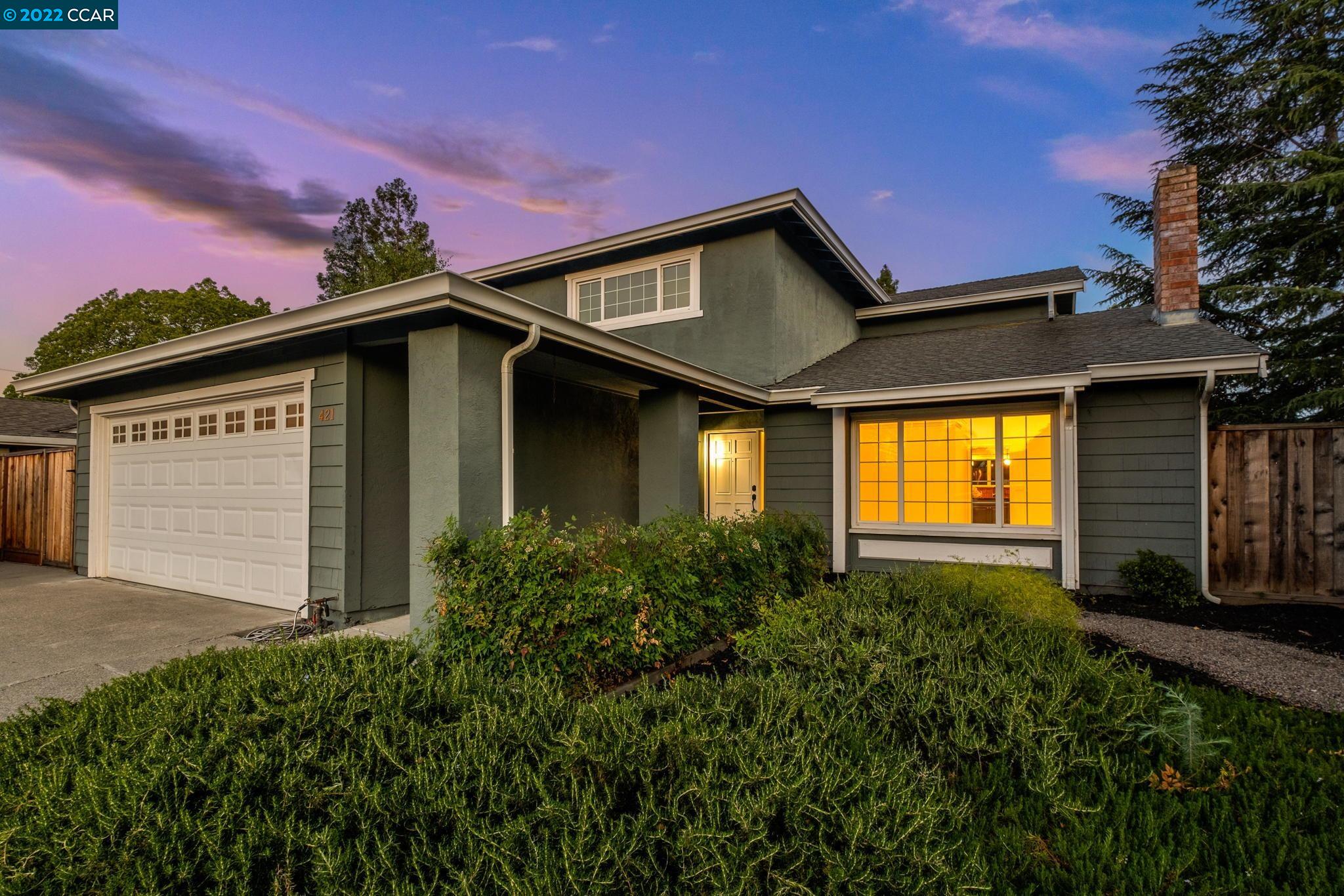 421 Kevin Court San Ramon, CA 94583 - Photo 1 of 1 a front view of a house with a yard