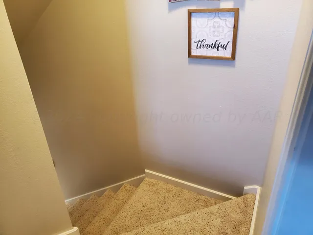 a wall has a painting on the wall