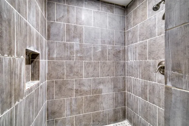 a view of a garden with trees