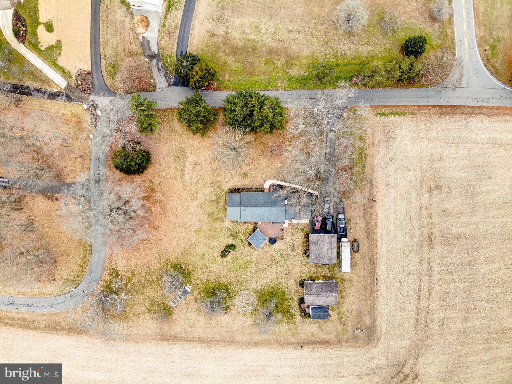 3406 Horn Road Huntingtown, MD 20639 - Photo 70 of 74 Serene countryside retreat from above.