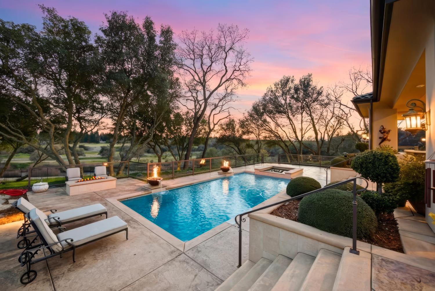 3909 Edgevale Court Fair Oaks, CA 95628 - Photo 8 of 98 a view of patio with swimming pool and sitting area