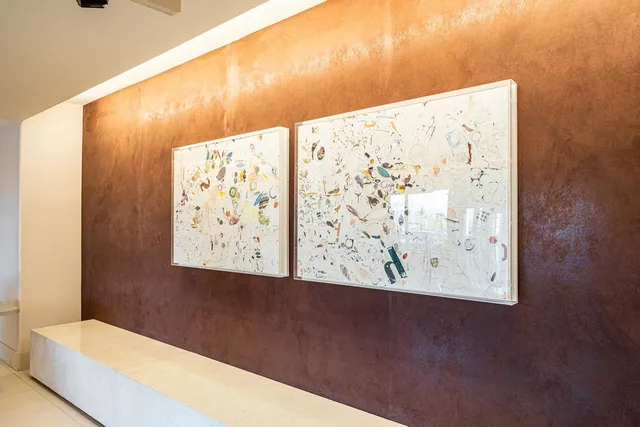 a bed and a table in a room