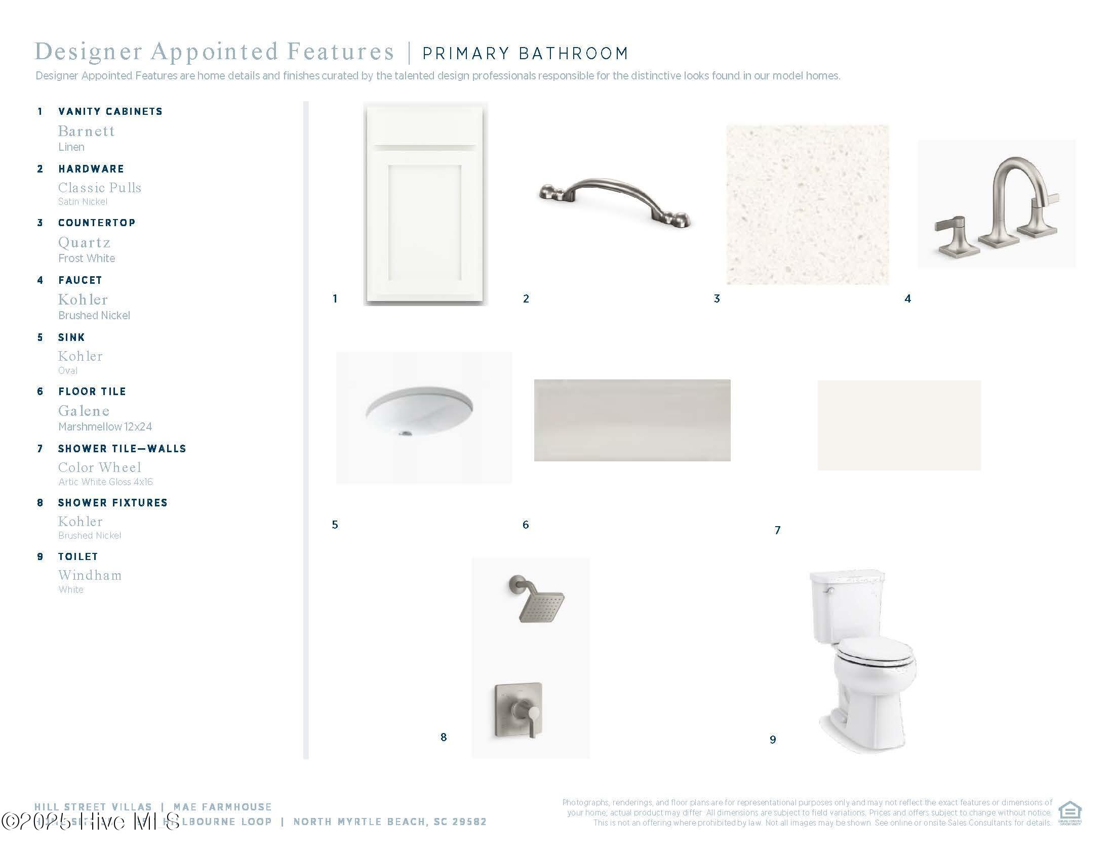 2511 Hillbourne Loop North Myrtle Beach, SC 29582 - Photo 18 of 34 35 Primary Bath Selections - Copy