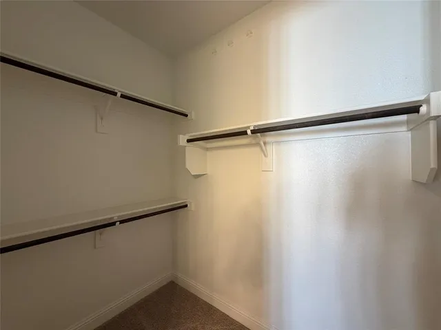 a close view of closet