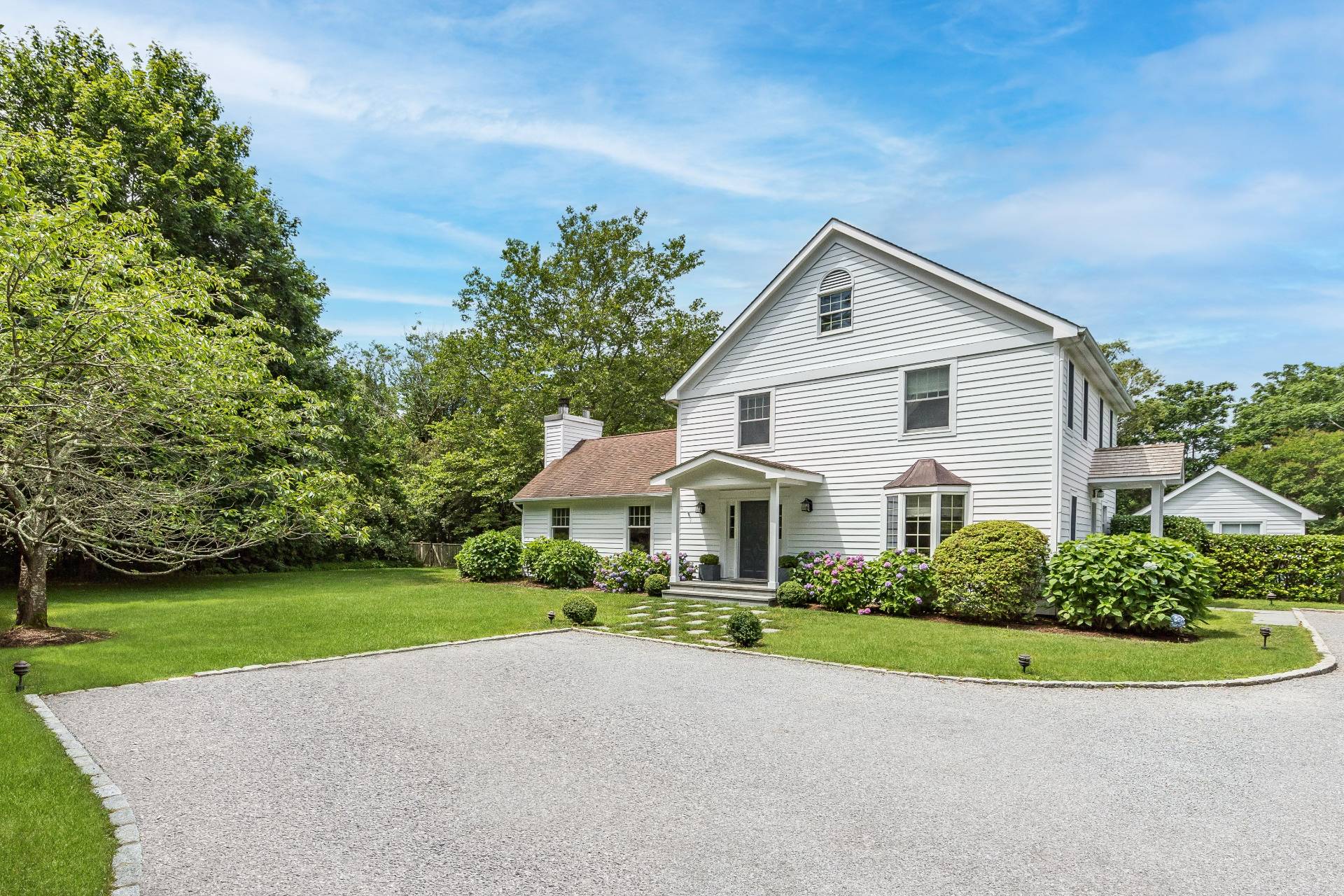 124 Ocean Road Bridgehampton, NY 11932 - Photo 3 of 27 a front view of a house with garden