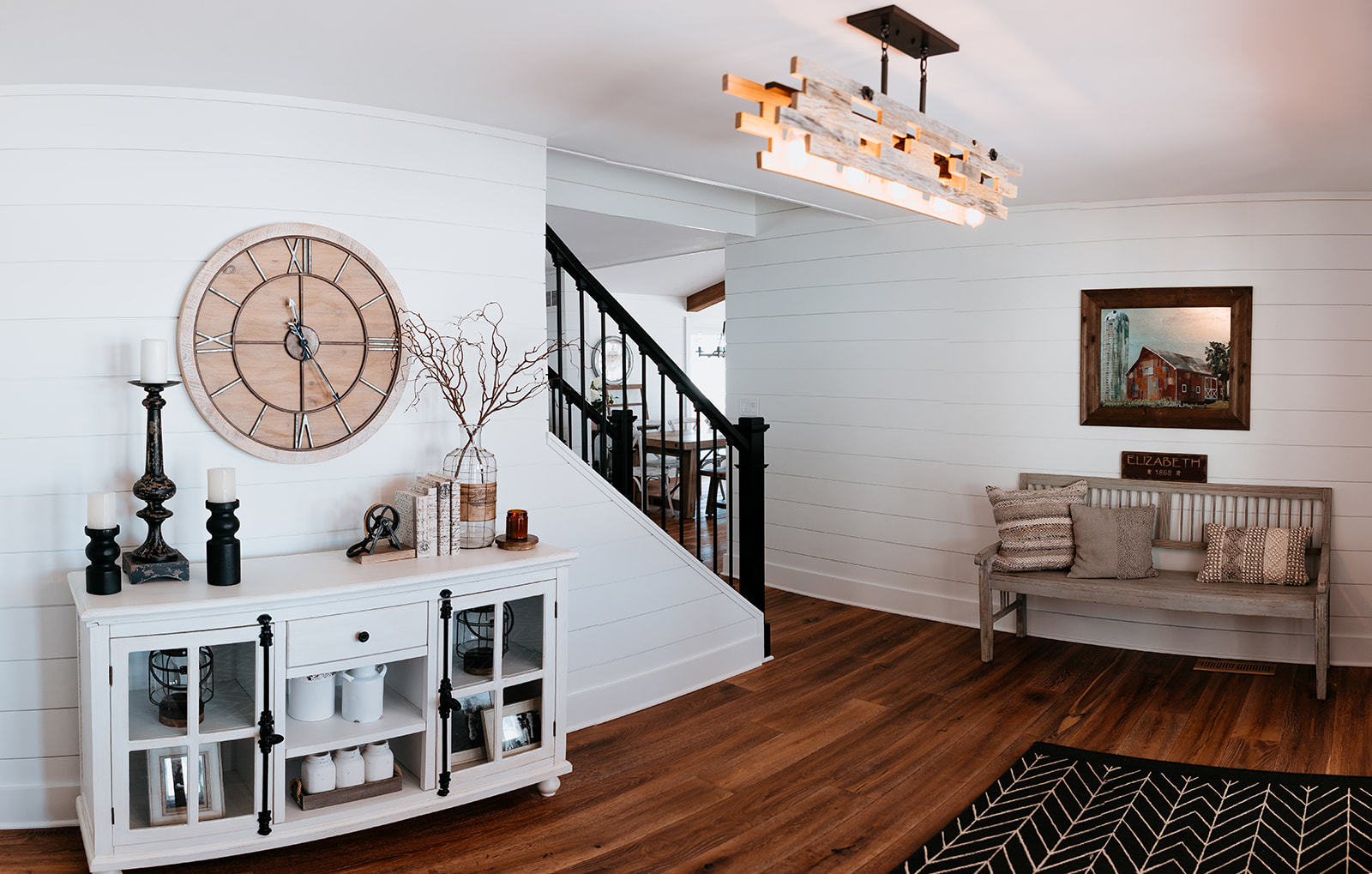 281 North Snipehollow Road Elizabeth, IL 61028 - Photo 5 of 68 a view of livingroom with furniture and wooden floor