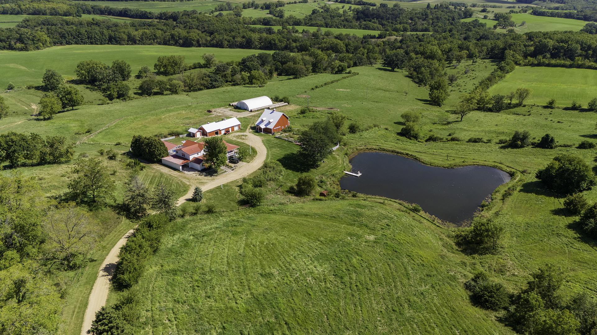 281 North Snipehollow Road Elizabeth, IL 61028 - Photo 60 of 68 a view of a garden with plants and large trees