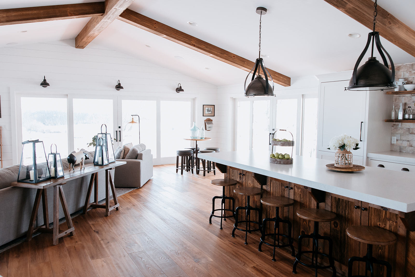 281 North Snipehollow Road Elizabeth, IL 61028 - Photo 10 of 68 a kitchen with stainless steel appliances granite countertop a dining table chairs stove and white cabinets