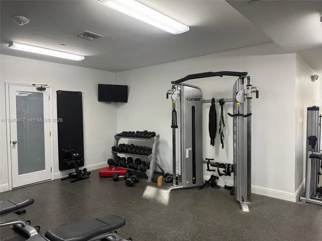 a view of a tall building