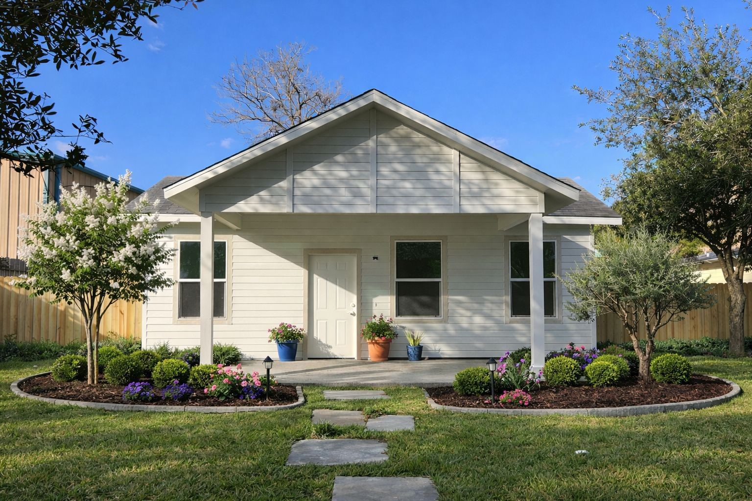 4415 Castor Street Houston, TX 77022 - Photo 21 of 21 a front view of a house with a yard