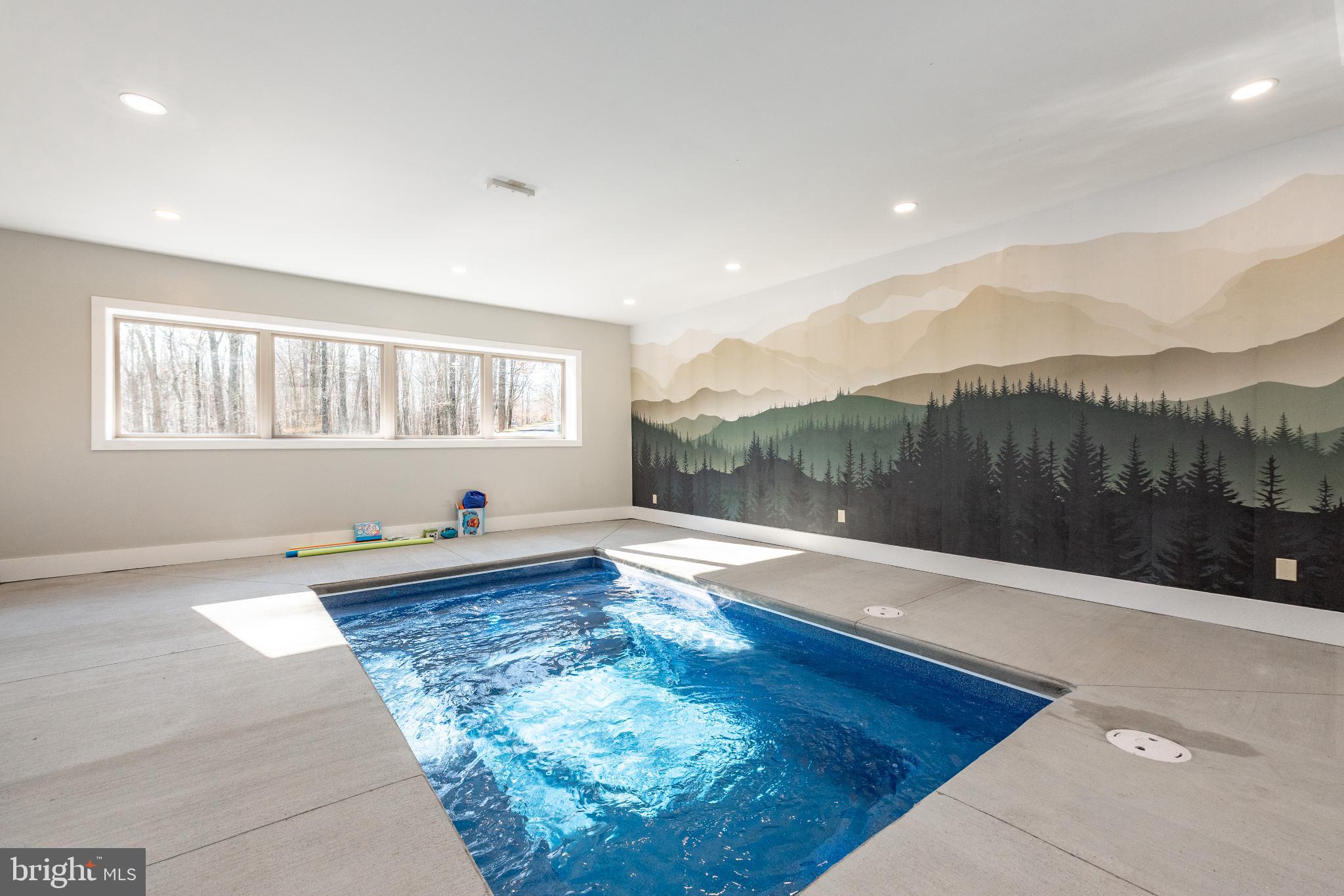 615 Sandy Shores Road Oakland, MD 21550 - Photo 94 of 103 Indoor oasis with serene mountain mural.