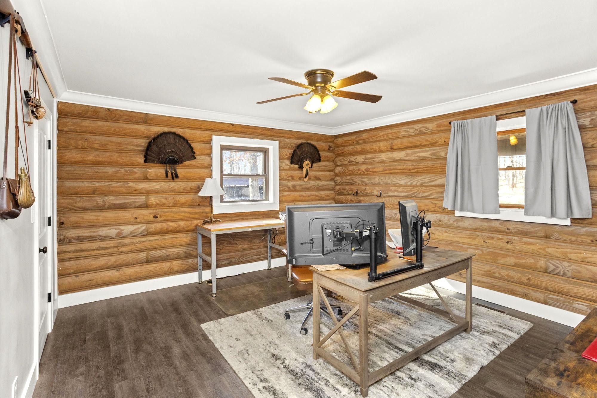 1300 Ridge Road Dickson, TN 37055 - Photo 14 of 60 a living room with fireplace furniture and a wooden floor