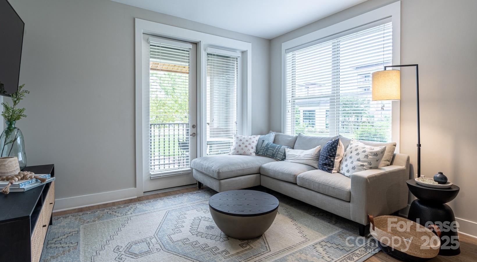 6408 Providence Farm Lane, Unit B2 Charlotte, NC 28277 - Photo 40 of 44 a living room with furniture and a large window