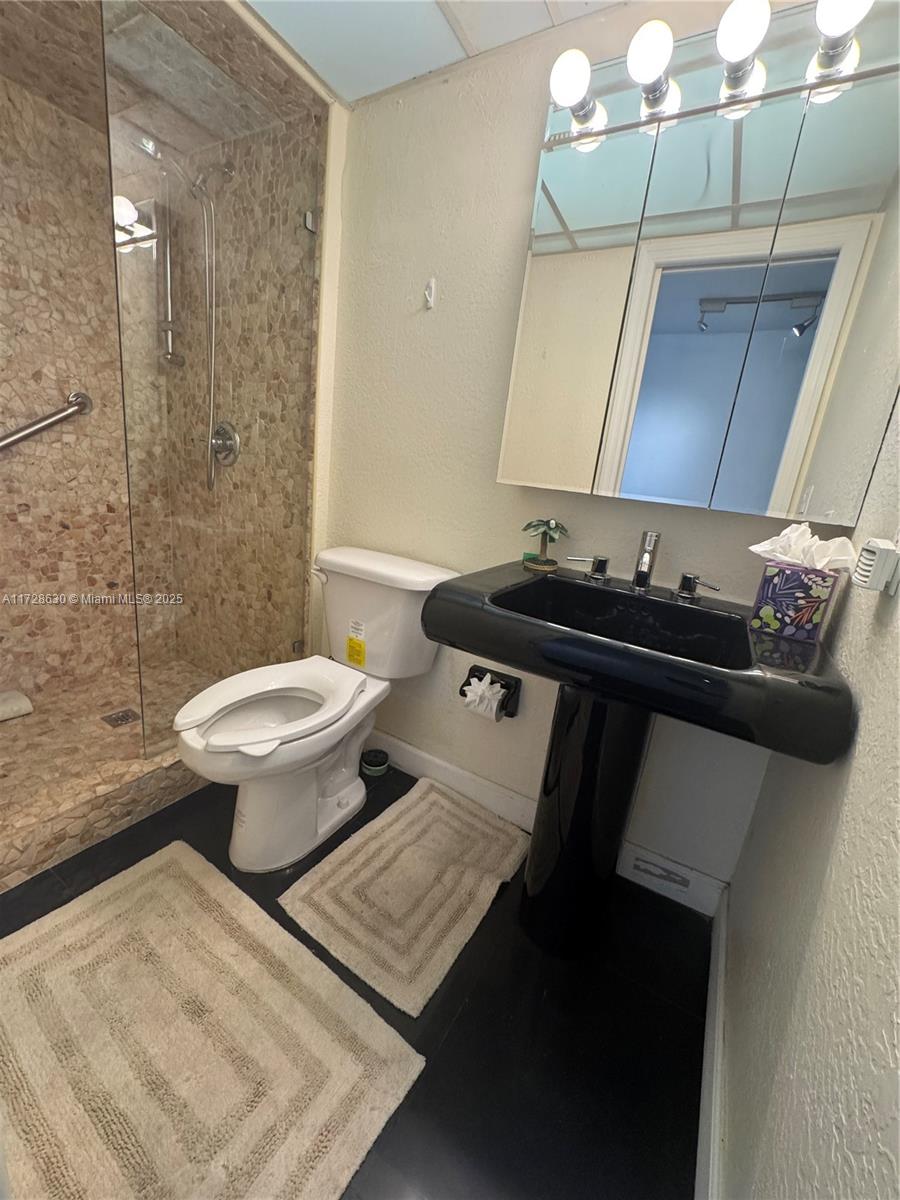 400 North Surf Road, Unit 701 Hollywood, FL 33019 - Photo 16 of 26 a bathroom with a sink a toilet and mirror