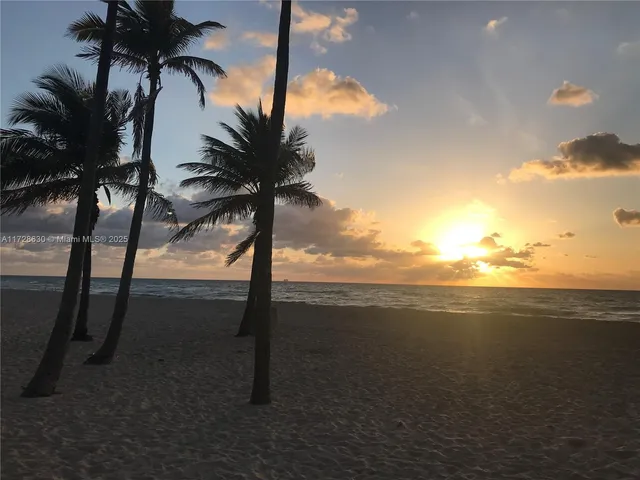 a view of an ocean and beach