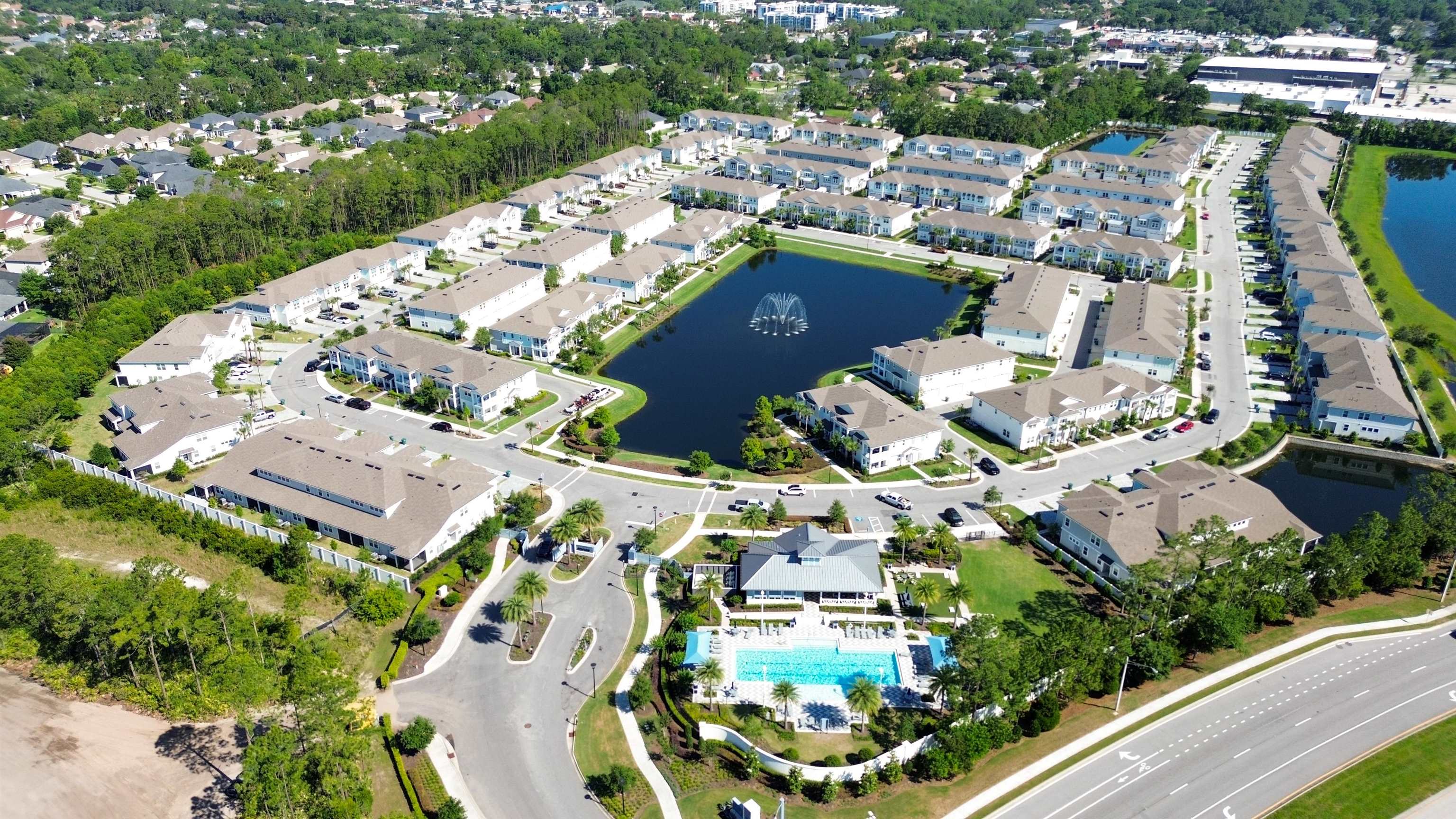 14141 Backbarrier Road Jacksonville, FL 32224 - Photo 28 of 45 an aerial view of residential houses with outdoor space