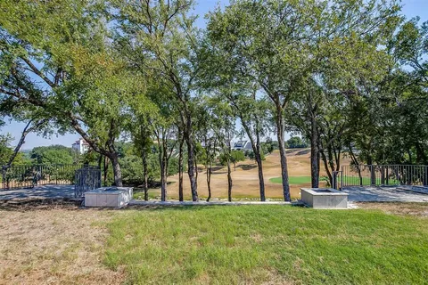 a view of park with trees