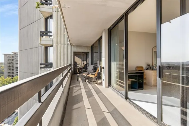 a front view of a building with street view