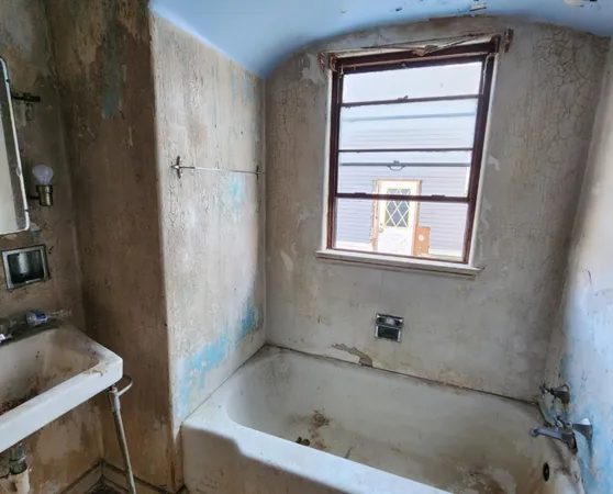 a room with table and chairs