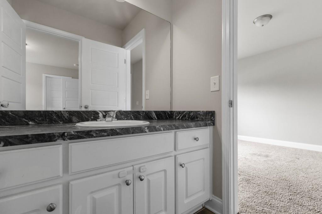 320 Lokeys Lane Bethlehem, GA 30620 - Photo 32 of 44 a bathroom with a sink and a mirror