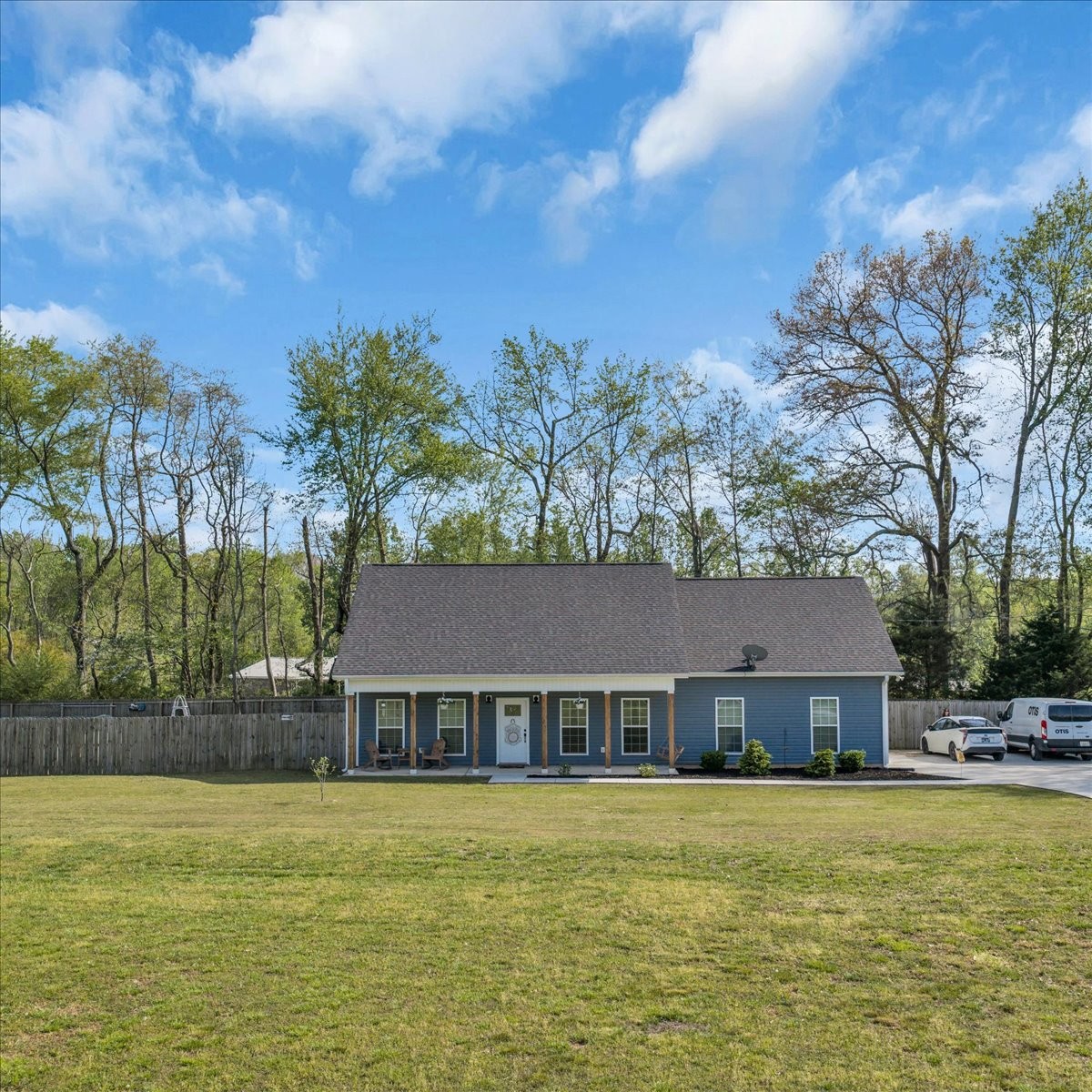 8 Valley Pond Lane Kelso, TN 37348 - Photo 47 of 75 a aerial view of a house next to a yard with palm trees
