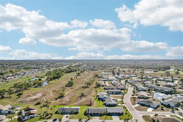 an aerial view of a city