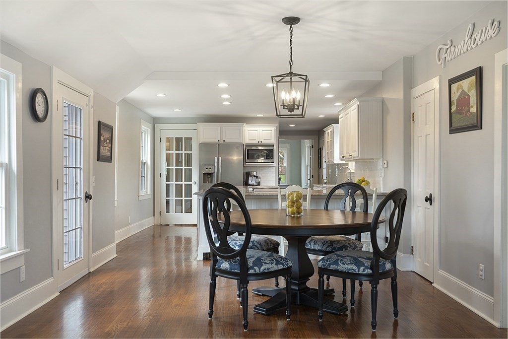97 Argilla Road Andover, MA 01810 - Photo 11 of 42 a view of a dining room with furniture window and wooden floor