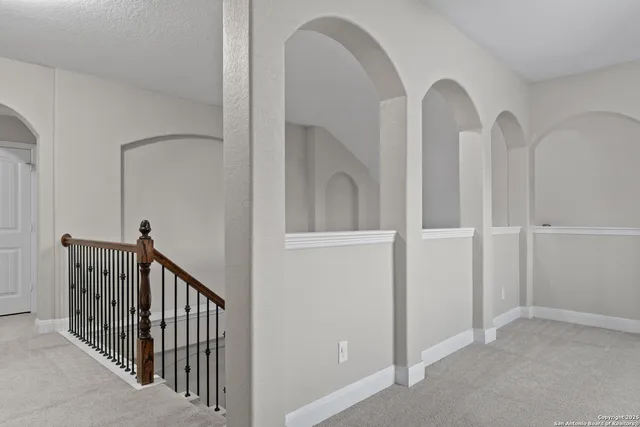 a view of front door with hallway