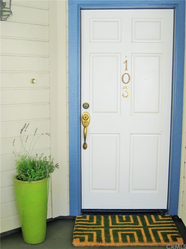 front door of unit- private entrance