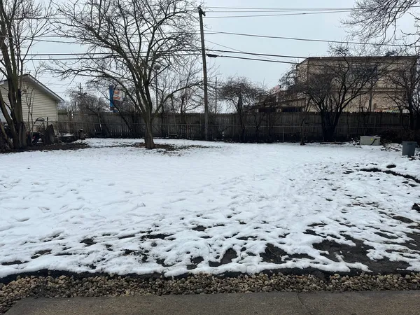 a street view covered with snow