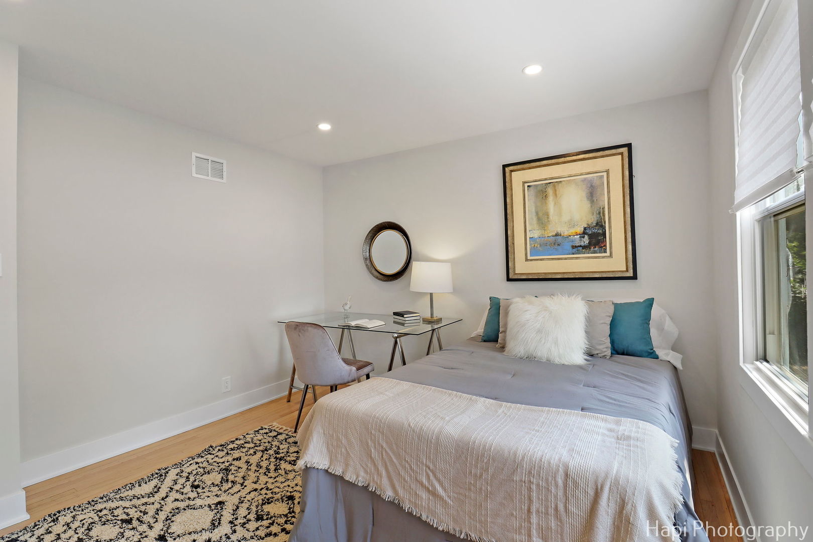 539 South Plum Grove Road Palatine, IL 60067 - Photo 14 of 33 a bedroom with a bed and a painting on the wall